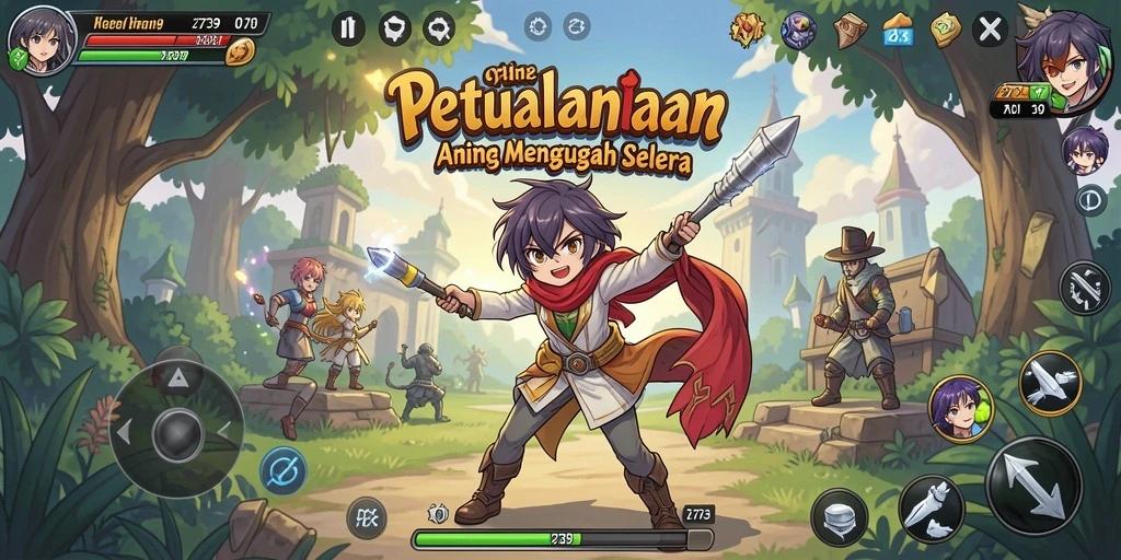 Tampilan gameplay menakjubkan dari <strong>2739</strong> dengan karakter Anime dinamis.