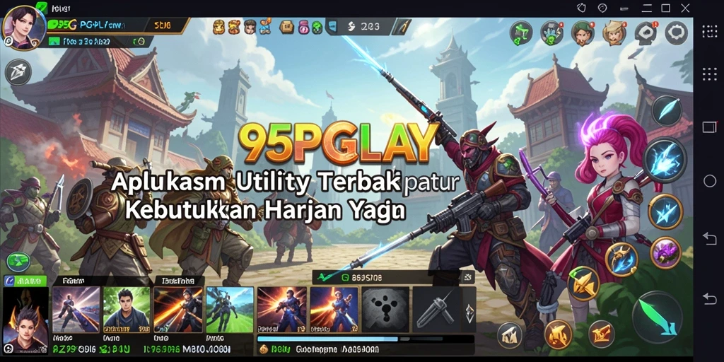 Tampilan utama aplikasi 95PGPLAY yang menawan dan fungsional.