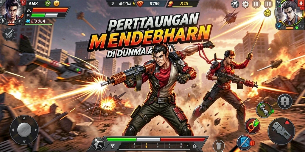 Tangkapan layar menampilkan aksi mendebarkan dalam game AMS789.