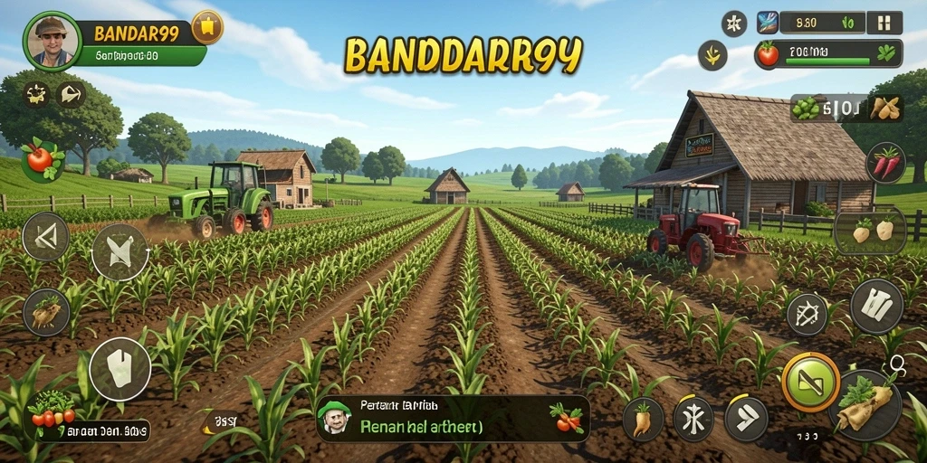 Menampilkan gameplay menarik BANDAR99 dengan pertanian yang beragam.