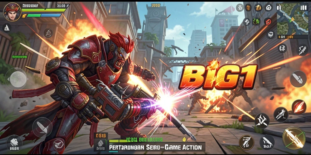 Gameplay seru BIG11 dengan aksi pertarungan mendebarkan.