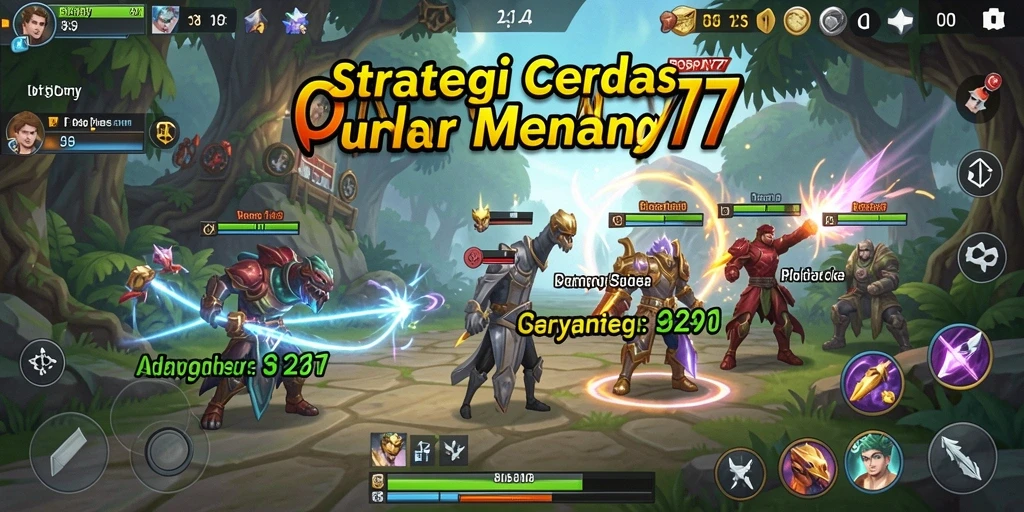 Tampilan gameplay strategi yang menegangkan dan menarik.