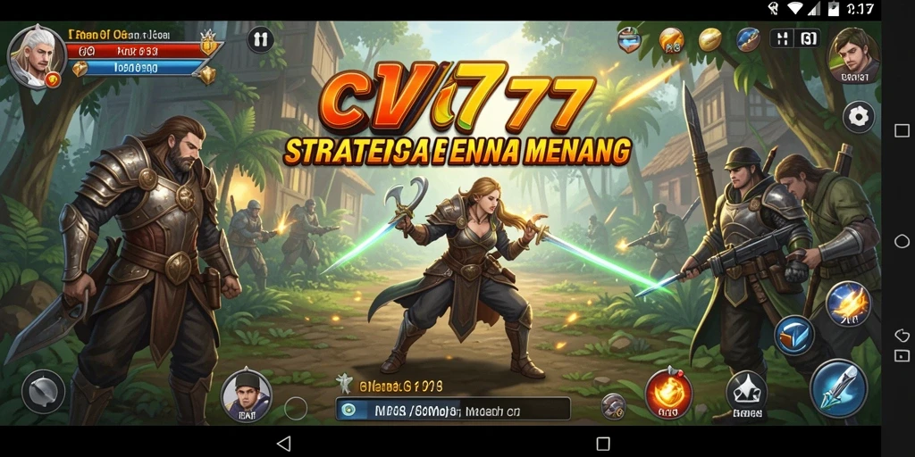 Tampilan gameplay menarik yang menampilkan berbagai strategi di CV777.
