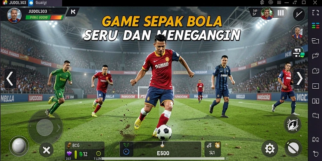 Tampilan menarik dari pertandingan sepak bola di JUDOL303.