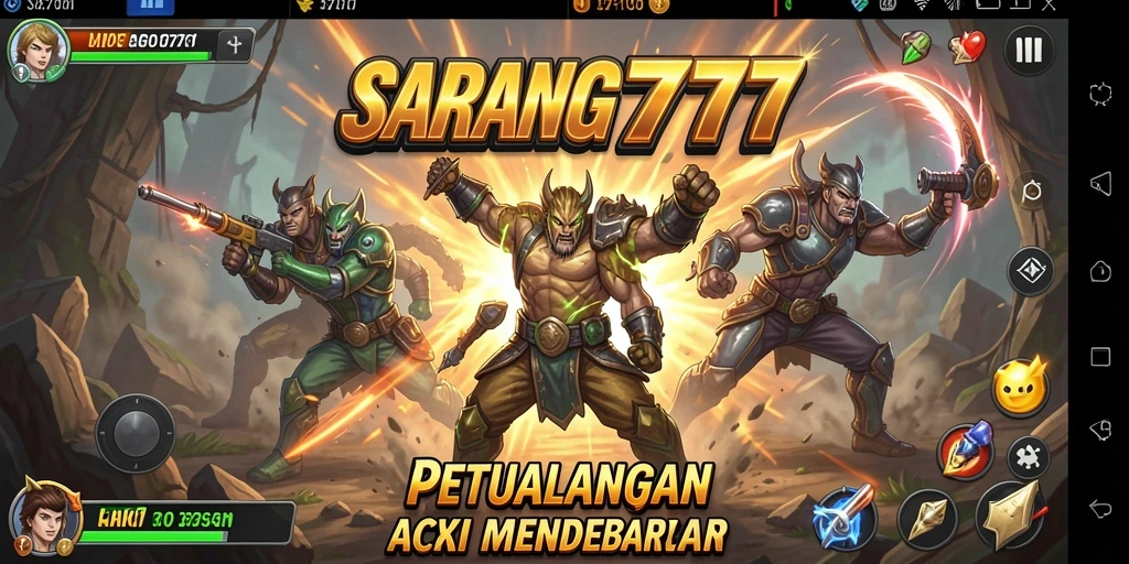 Tampilan menakjubkan dari gameplay SARANG777 yang penuh aksi.