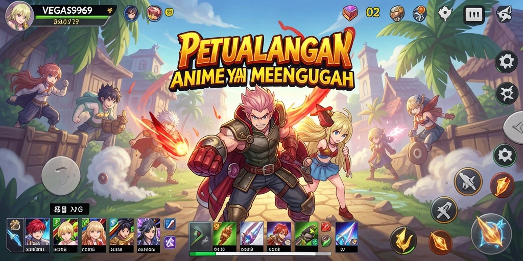 Tampilan gameplay menarik dari VEGAS969 dengan karakter Anime.