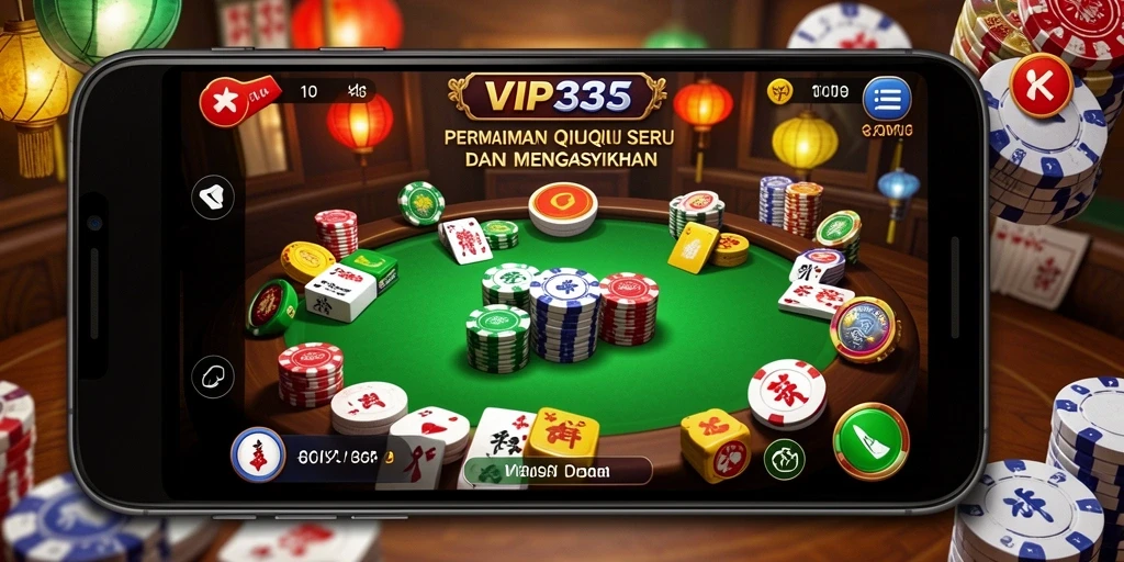 Tampilan gameplay QiuQiu di VIP333 yang seru dan interaktif.